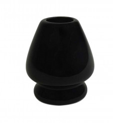 Porcelianinis plakimo šluotelės laikiklis, juodas 