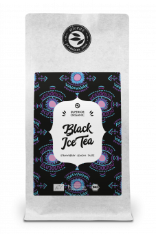 Juodoji ledinė arbata su braškėmis 